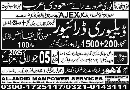 Delivery Driver Jobs in Saudi Arabia